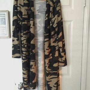 Camoflage Duster Long